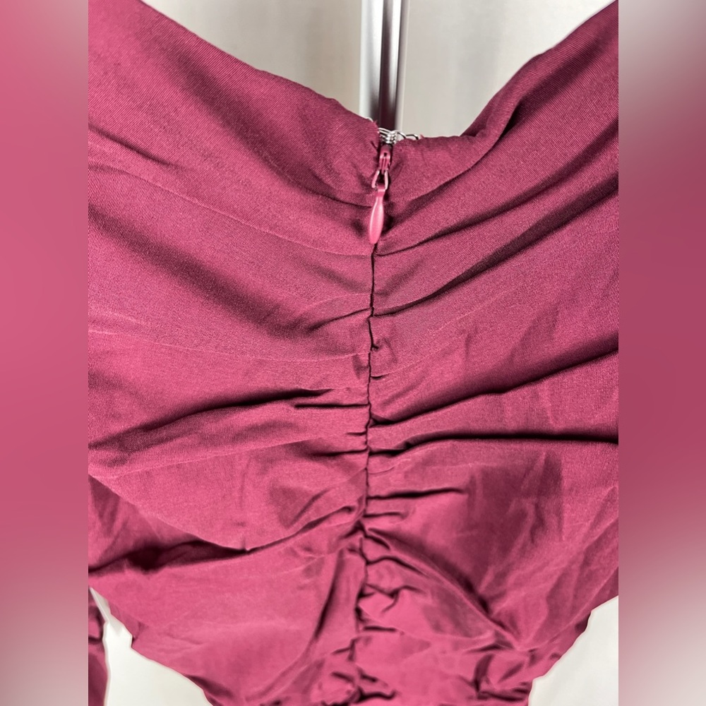 Do + Be maroon mini dress size medium NWT - Picture 6 of 11